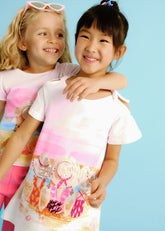 Vestido Estampado Playa Blanco Mayoral niña